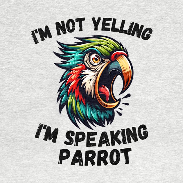 Vibrant Angry Parrot Screaming Exotic Bird by DefineWear